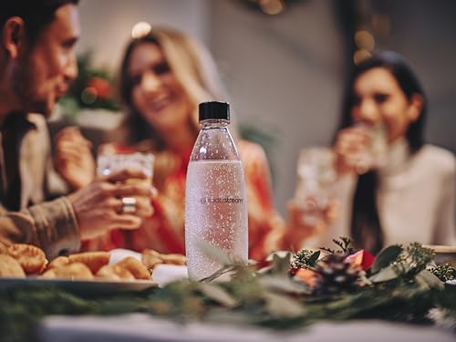 Image of sodastream 1L Classic DWS Carbonating Bottle Black (twinpack), Pack of 8