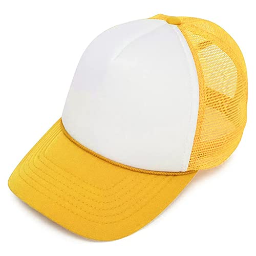 Image of MR.R Sublimation Blanks Polyester Mesh Cap Mesh Hat Two Tone Trucker Summer Mesh Cap with Adjustable Snapback,2pcs per Pack
