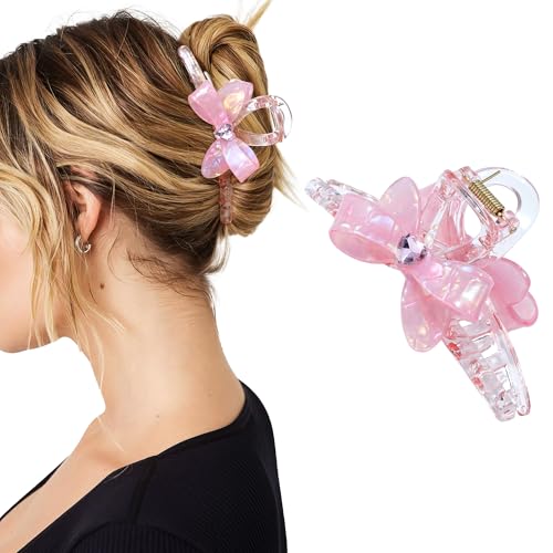 Pince à cheveux élégante en acrylique premium de 10,4 cm