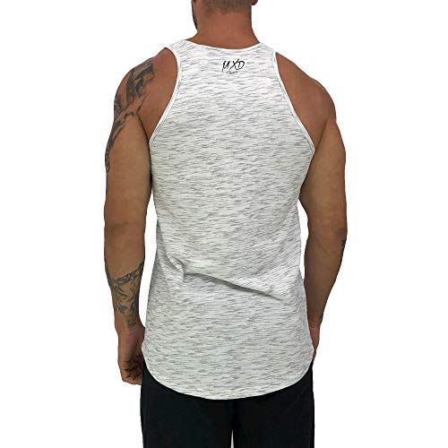 Regata LongLine Masculina Cavada MXD Conceito Caveira De Touca Inverno Long Line (Jet Branco, EG)