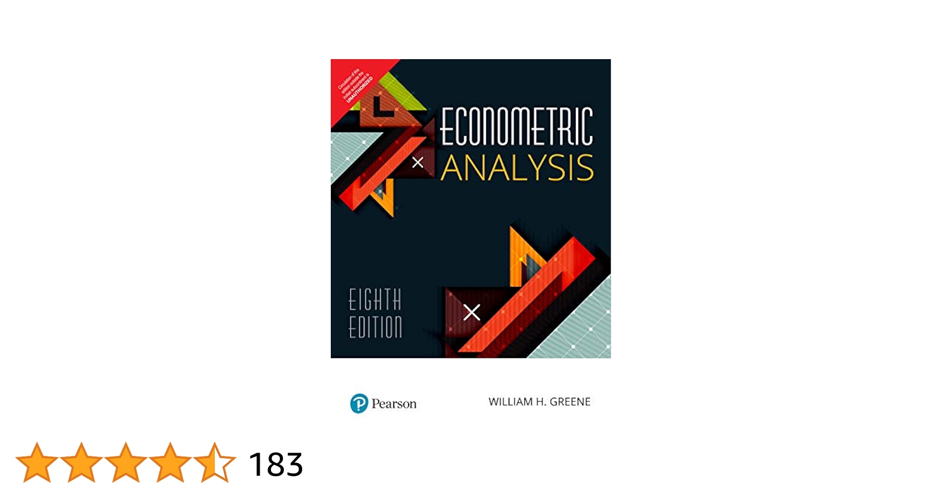 語学+参考書 Econometric Analysis [Paperback] [Jan 01 2018] William H. Greene Amazon.co.jp: Econometric Analysis [Paperback] [Jan 01, 2018