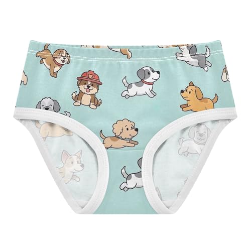 Cartoon Cute Dogs Blue Panties Little Girl Toddler Girls Underwear Cotton Pattern Briefs Kids Undies 2t