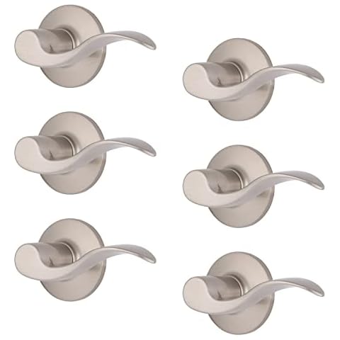 Brinks Satin Nickel Wave Door Lever Set Cover