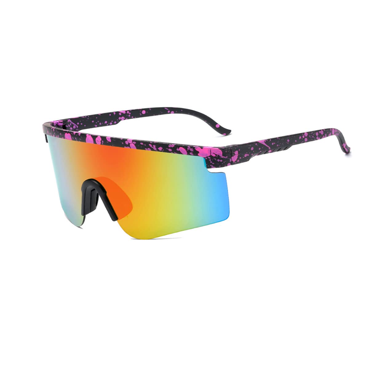 Polarized Cycling Glasses for Men Women, UV Protection Baseball Sunglasses, Bike Cycling Glasses，Sports Sunglasses for Baseball, Fishing, Ski Running, Golf