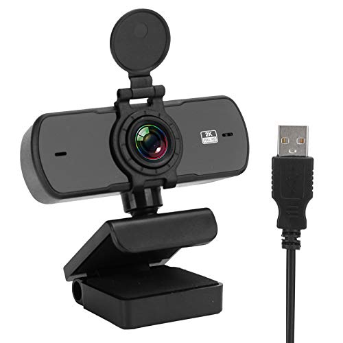 Elprico HD Webcam, 2K 1440P USB-Webkamera mit Mikrofon für Desktop-Computer PC für Videoaufzeichnung Plug and Play (pc-05) – Bild 3