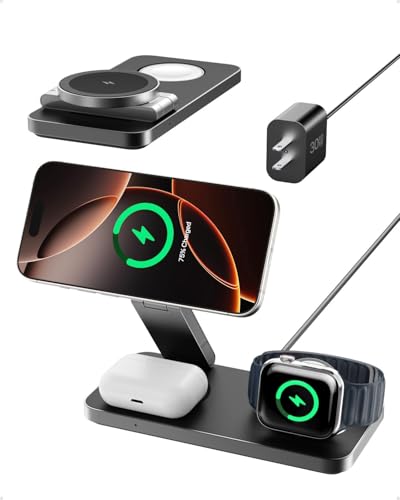 Intoval 3-in-1 Foldable Wireless Charger Stand