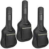 Mdvora 3 Pack Guitar Bags, 38 40 41 inch Electric Guitar Case, Waterproof Oxford Electric Guitar Gig Bag for Acoustic Classical Guitar, Ukulele, Bass Guitar