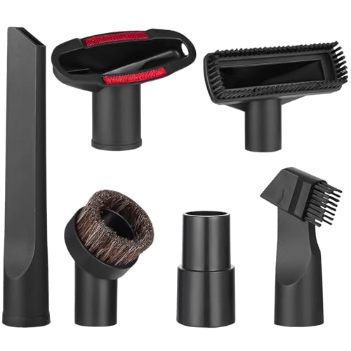 Binnan 6pcs Accessoires pour Aspirateur, Embout Aspirateur, Suceur Aspirateur, Brosses Aspirateur Universel, pour Nettoyer Les Draps/Canapé/Voitures