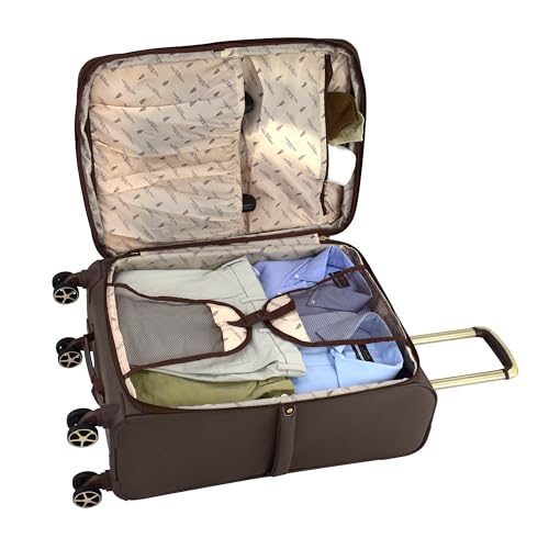London Fog Liverpool Bronze Tri-weave 28" Expandable Spinner3