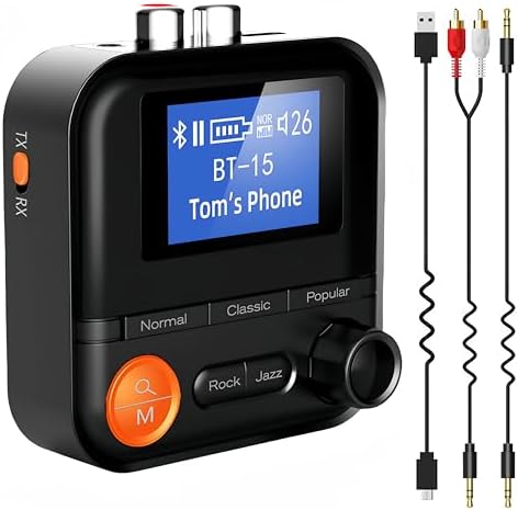 Esinkin Bluetooth Receiver, Bluetooth Audio Adapter(NFC Enabled) For - View #7