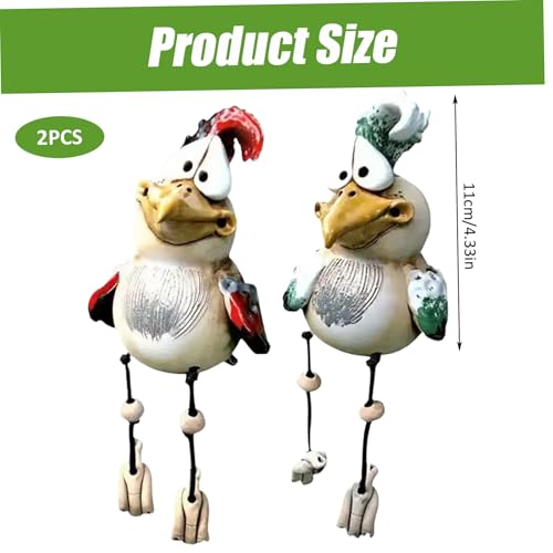 Figuras de pollos y pájaros para dar vida a estantes y alféizares aburridos 3
