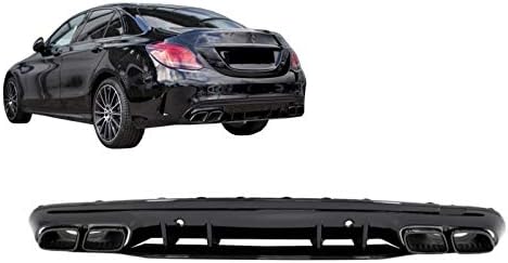 KITT RDMBW205C63B Rear Bumper Diffuser with Black Tips 2014-2020 only for Sport