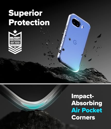 Image of Ringke Fusion for Google Pixel 10a [Scratch Resistant Hard Back] Slim Transparent Protective Cover with Shockproof Case Back Cover - Clear