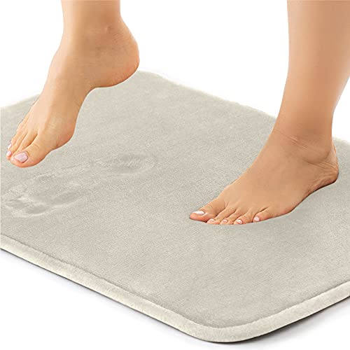 Luxurious Memory Foam Bath Rug by Gorilla Grip - Soft and Absorbent, 30x20