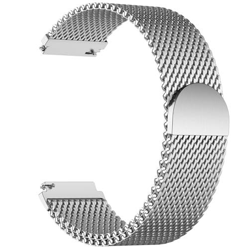 GEAK 20mm 22mm 18mm ���^���E�H�b�`�o���h Garmin Vivoactive 5/6/3/4 Venu 3S 2S/Venu 3 2 Forerunner 165/55/245/265�ɑΉ� ���C�X�e�����X�X�`�[�����b�V���X�g���b�v S