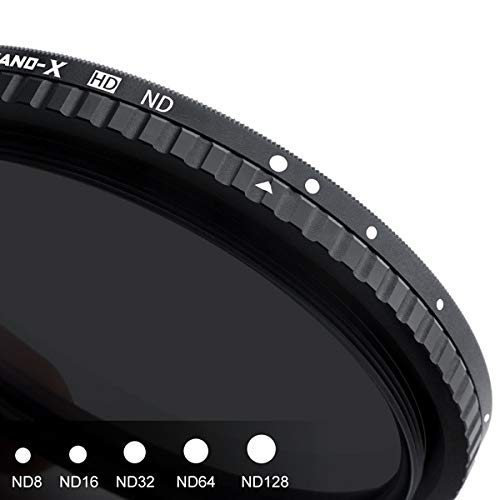 Amazon | K&F Concept 可変NDフィルター 52mm ND8~ND128 KF-52NDX8-128
