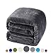 Balichun 330GSM Fleece King (90-Inch-by-108-Inch) Bed Blanket, Grey