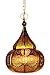 Produktbild Orientalische Lampe Pendelleuchte Gold Ilham 40cm E27 Lampenfassung | Marokkanische Design Hängeleuchte Leuchte aus Marokko | Orient Lampen für Wohnzimmer Küche oder Hängend über den Esstisch