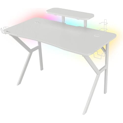 Genesis Gaming Table Holm 320 RGB Carbon White