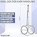 Noble Nip Nose Hair Scissor Premium Japanese Stainless Steel Beauty scissor Rounded Tip Safety Blade Small scissor for Grooming Eyebrow Eyelash & Mustache scissor for Men Women and Kids.