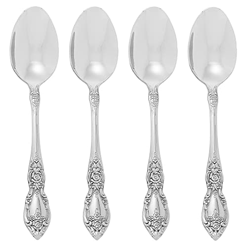 Oneida Flatware Wordsworth Set Of 4 Teaspoons,Silver