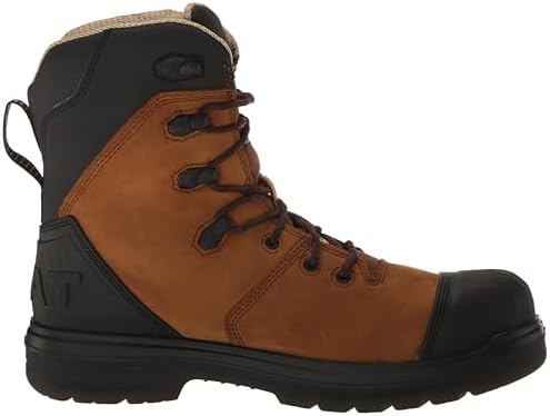 Ariat Mens Turbo Outlaw 8" CSA Waterproof 400g Carbon Toe Work Boot Barley Brown 10 | Image 5