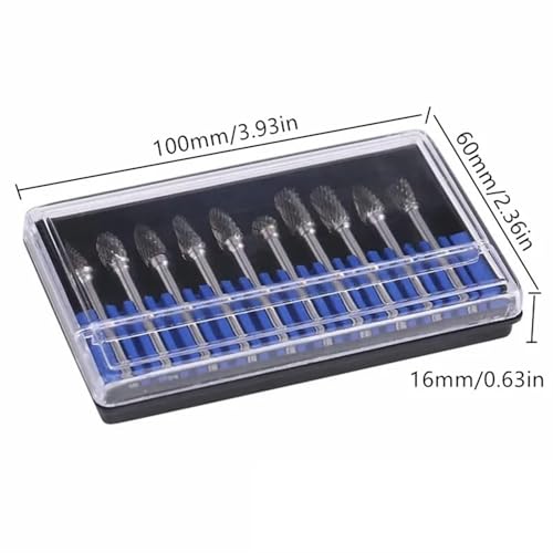 Set de 10 fresas de carburo para rotativa miniatura 5