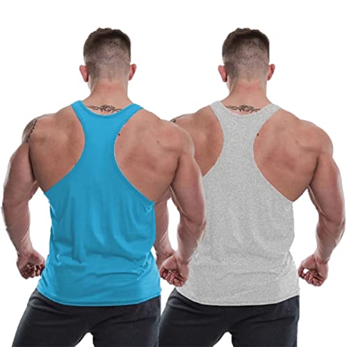 Image of MASCARI Men's Tank Tops Muscle Gym Bodybuilding Vest Fitness Workout Sando -mf