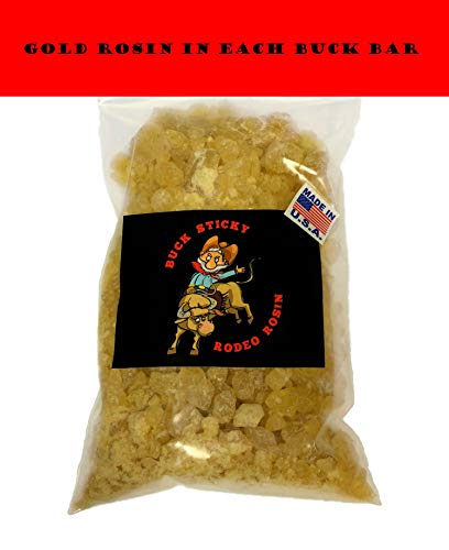 Buck Sticky Buck Bar - Rodeo Rosin - Bull Riding Gear - Made with Gold Rosin - Enhances and Improves Riders Hand Grip - Rough Stock Event Riders