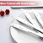 Pleafind 36 Pieces Dinner Knives - 9.1 Inch Stainless Steel Dinner Knife, Durable Butter Knife, Table Knives with Round Edge, Knives Silverware for Home, Restaurant, Mirror Polished & Dishwasher Safe