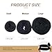ericotry Beautiful Donut Hair Bun Makers- 3 Pieces Women Hair Chignon Donuts Ring Style Bun Maker Doughnut Shaper DIY Hair Styling Accessories 1Large+1Middle+1Small (Black)