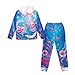 Pensura Boys 2 Piece Outfits Long Sleeve Ocean Axolotl Pullover Hoodie Sweatshirt and Sweatpants Girls Pullover Hoodie Pants Fall Winter Clothing Set Fashion Outfits
