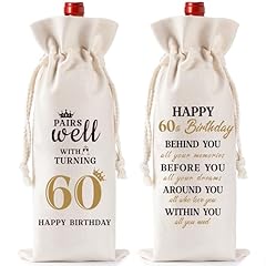 60th birthday wine bag