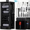 Inesore 32 en 1 kit de limpieza para teléfono para iPhone AirPods MacBook Earbuds-Negro | Juego completo de puntas de varios tamaños, amplia aplicación, almacenamiento en capas todo en uno, almacenamiento ordenado de accesorios, modos de limpieza húmeda y seca 2