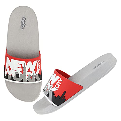 Image of URJO Kids's Sliders /Slippers Lightweight Super Flexible Arch Support Durable Anti Skid & Stylish Dailywear Sliders /Slippers for Boy's & Girl's