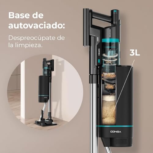 Aspirateurs balai BLDC Conga Rockstar 10000 Nebula Station Cecotec - vue 3