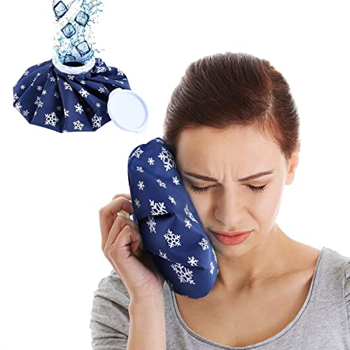 Image of Geyoga Ice Cold Pack Reusable Ice Bag Hot Water Bag for Injuries, Hot & Cold Therapy and Pain Relief (6 Inch) (Hot Therapy)