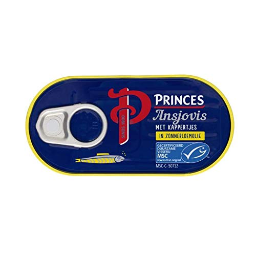 Princes Filetes de anchoas con alcaparras 50G