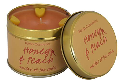 Bomb Cosmetics Duftkerze in Dose, Honey & Peach Cover