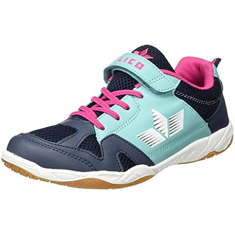 Lico Damen Sport Vs Hallenturnschuh, Marine Türkis Pink, 38 EU Cover
