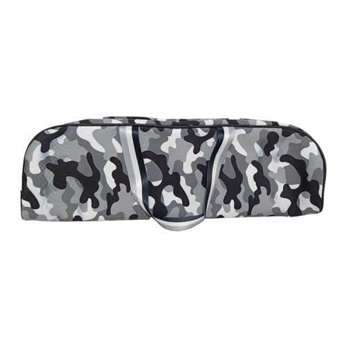 ISEMRO Portable Fishing Rod Bag Collapsible Fishing Bag Small Storage Outdoor Nylon Carrying Case (40CM Lenght-Black)