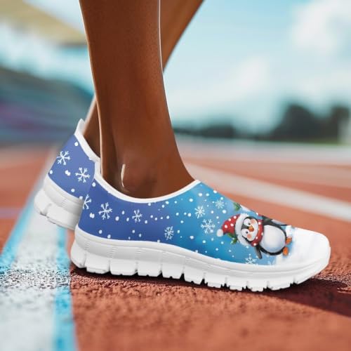 Image of Floral Sneakers for Women Colorful Art Shoes for Women Slip On Casual Work Shoes