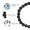 TINGN Mens Bracelet Gfits Lava Rock - Natural Black Lava Rock Stone Mens Anxiety Bracelets, Adjustable Aromatherapy Essential Oil Diffuser Healing Bracelet Gifts for Men Boyfriend Gifts #4