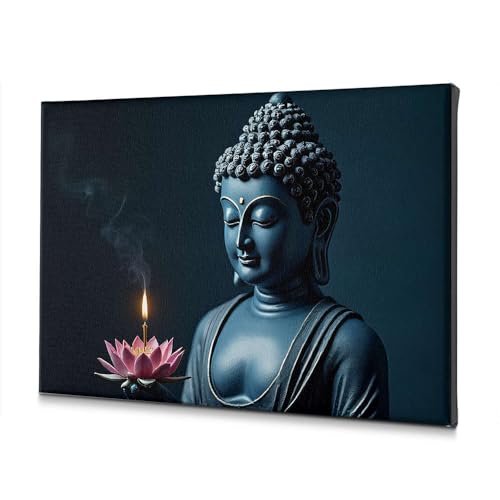Toile Bouddha de qualité supérieure avec lotus pour décoration élégante