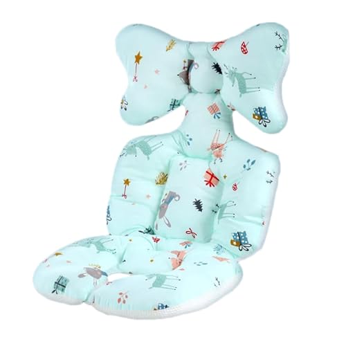 Inserto de asiento – Inserto de asiento de coche para recién nacidos, almohadilla para asiento de coche, cojín de apoyo para el cuello para bebés y niños pequeños