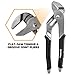 Olympia Tools 10-Inch Tongue and Groove Pliers, Straight Jaw Pliers with Cushion grip, 6 Jaw positions, 2.1