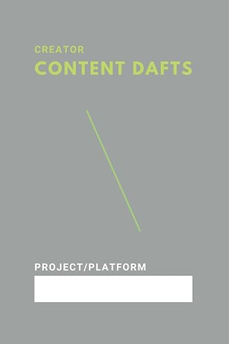 Creator Content Drafts Inspiration Note taking for Youtube, Instagram, TikTok Content Creators