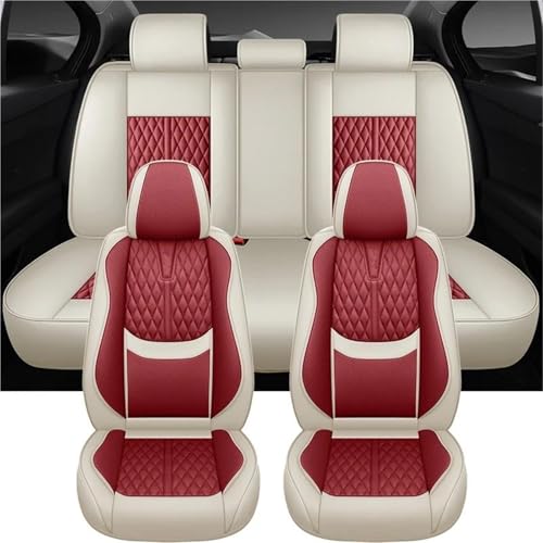 Housses sieges universelle auto de luxe en cuir rouge pour BMW E60