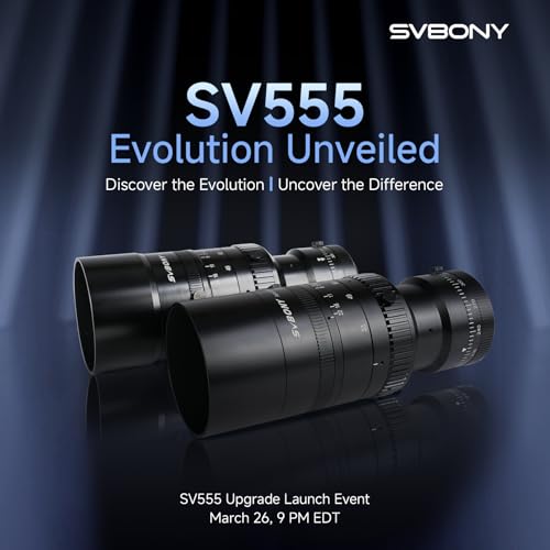 Image of SVBONY SV555 Astrophotography Telescope-New Upgrade, Precision Focus, 44mm Full Frame 54mm APO Refractor SLR Camera Lens with SV241 Astronomy Telescope Power Adapter for Astrophotography