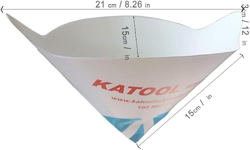 KATOOL 100Pcs Paint Strainers Pure Blue Fine 190 Micron Filter Nylon Mesh for Auto Paint